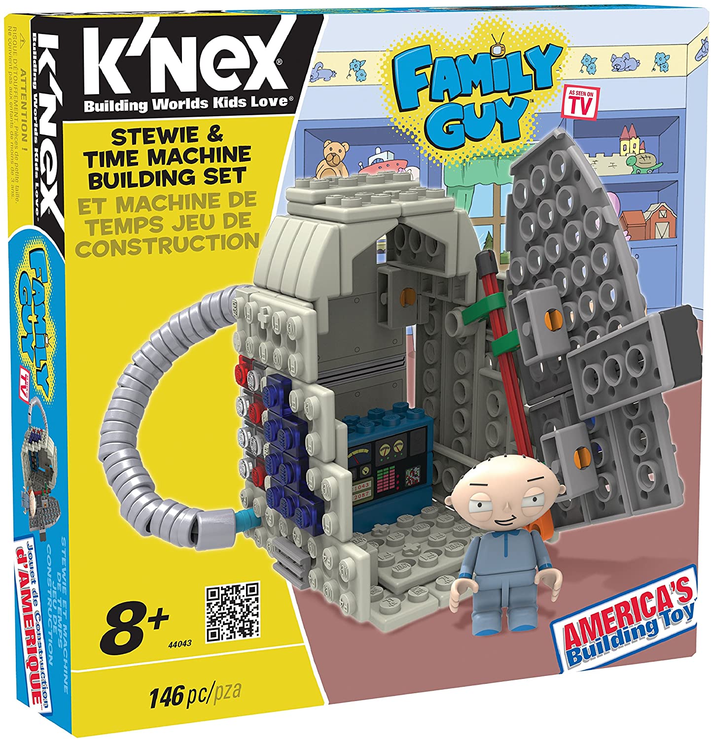 K'Nex Family Guy Stewie and Time Machine Building Set